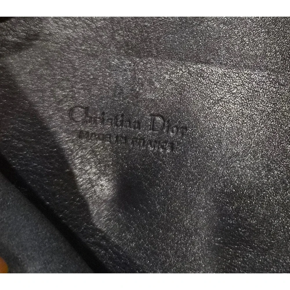 Christian Dior Trotter Monogram Oblique Bifold Wallet Navy Leather  Made: France